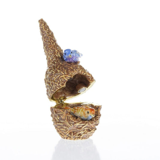 Keren Kopal Two love Birds in a nest Trinket Box