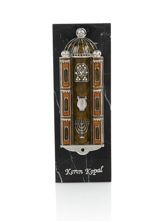Brown Judaica style מזוזה
