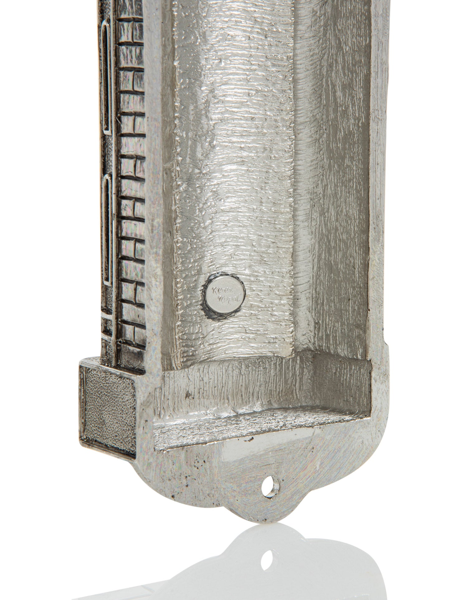 Silver Contemporary Holy Ark Mezuzah