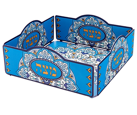 מגש מצה מתכת בהדפסים שונים