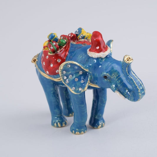 Keren Kopal Christmas Elephant bearing gifts and presents