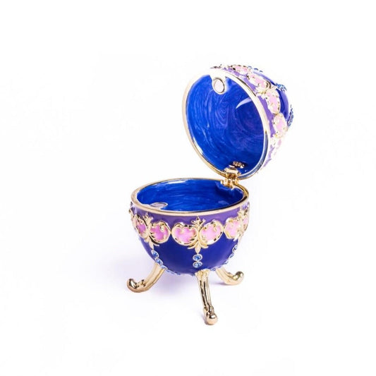 Keren Kopal Blue Decorated Faberge Egg