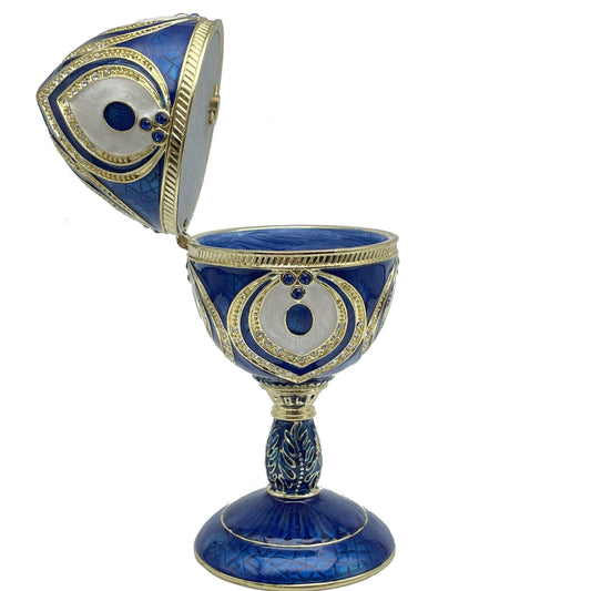 Keren Kopal Blue Faberge Egg Beethoven Music Playing