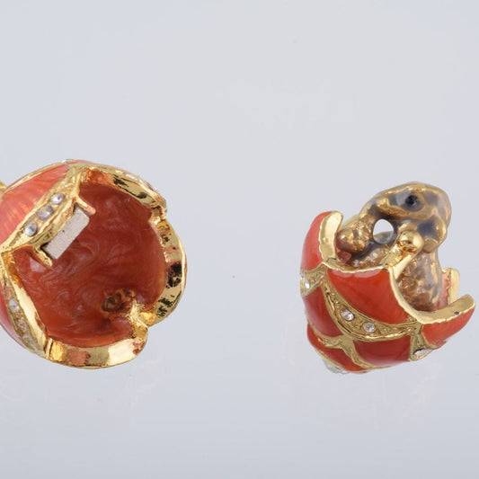 Keren Kopal Gold & Red Egg Pendant Necklace