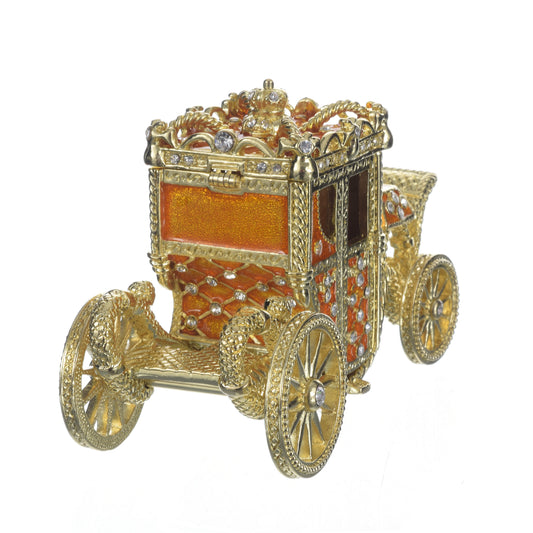 Keren Kopal Golden Carriage Trinket Box