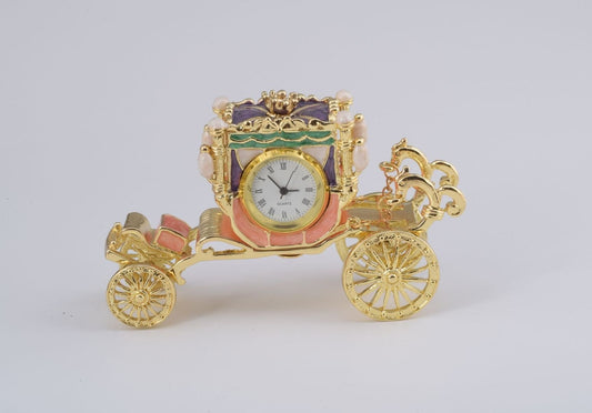 Keren Kopal Golden Carriage with a Clock