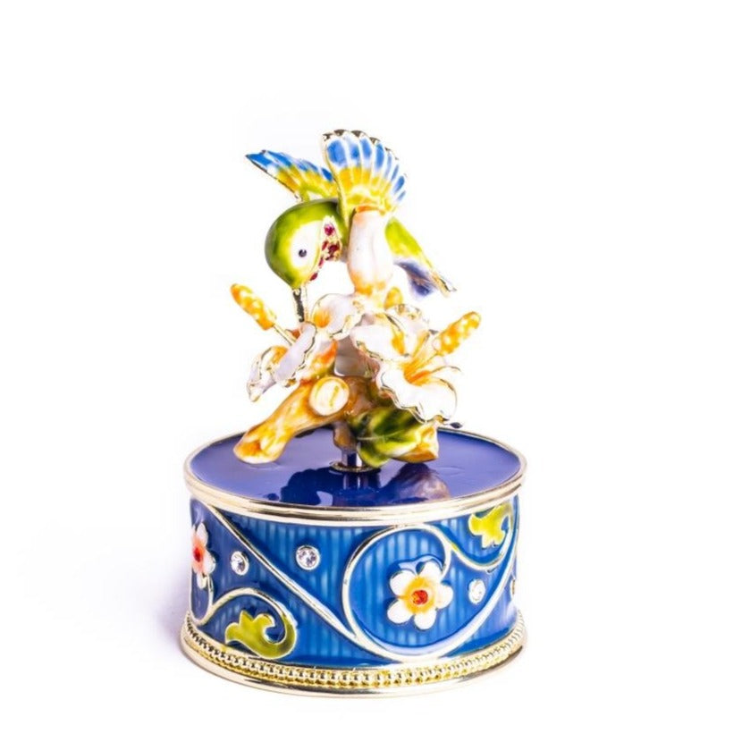 Keren Kopal Hummingbird and Flower Music Box