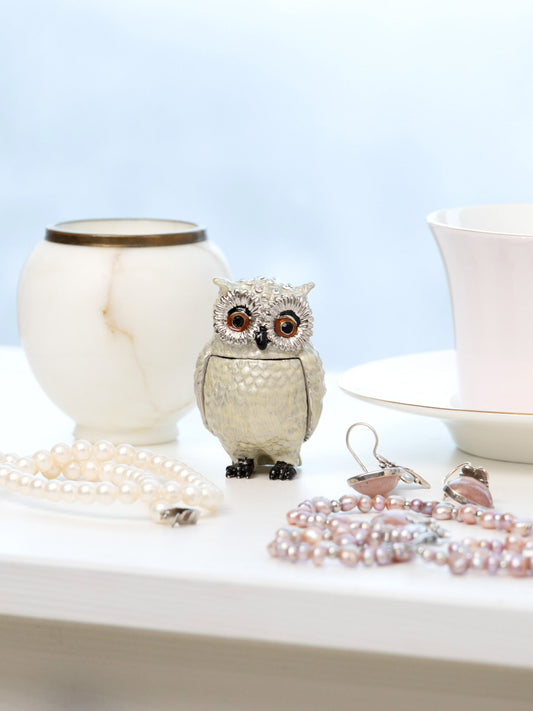 Keren Kopal Silver and White Owl