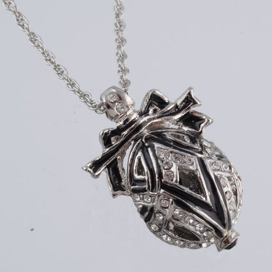 Keren Kopal Silver & Black Egg Pendant Necklace