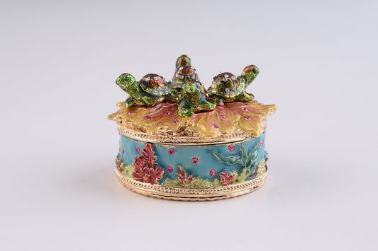 Keren Kopal Turtles Trinket Box