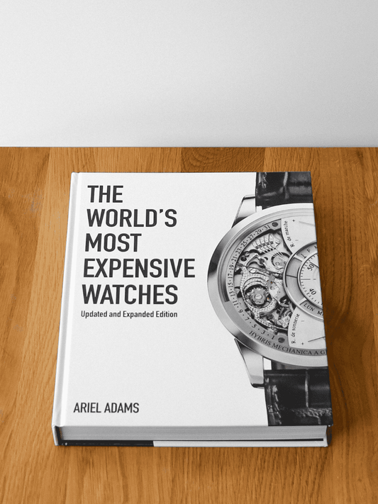 ספר The World's Most Expensive Watches עומד - כריכה קדמית.