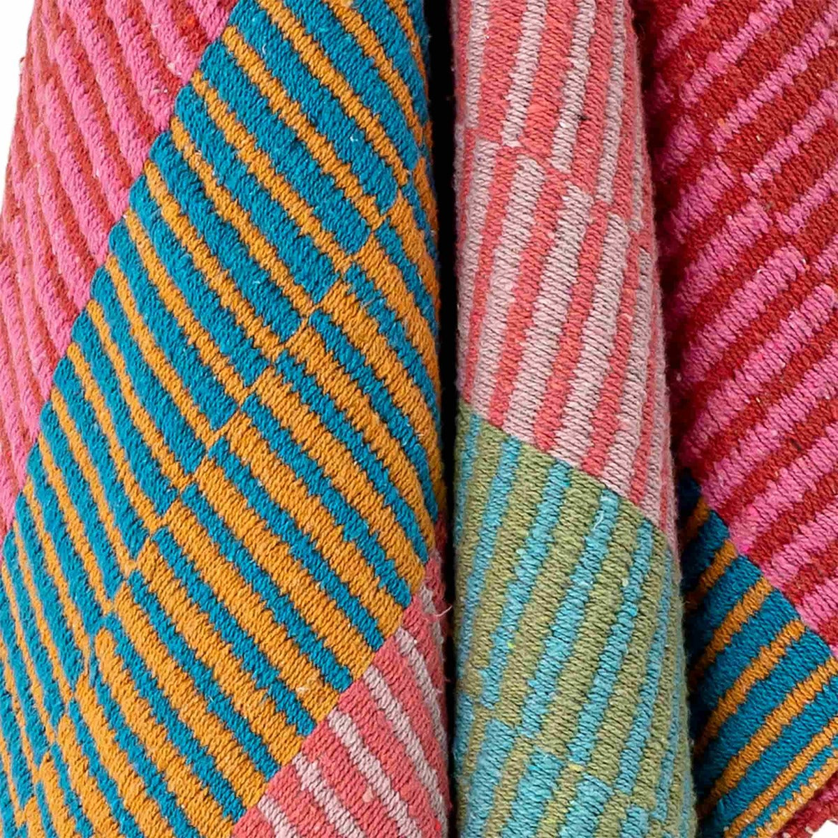 שמיכת כותנה ממוחזרת RAINBOW