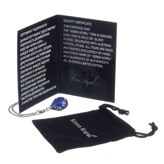 Keren Kopal Blue Egg Pendant Necklace