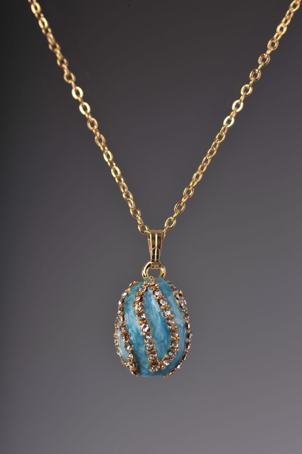 Keren Kopal Turquoise Spiral Pendant Necklace