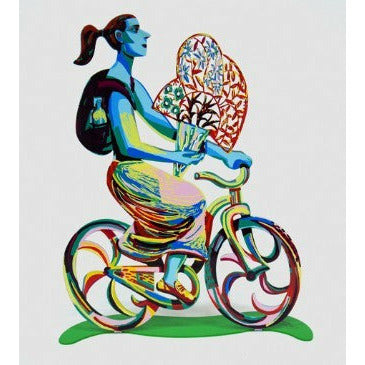 דוד גרשטיין | רוכבת עם פרחים