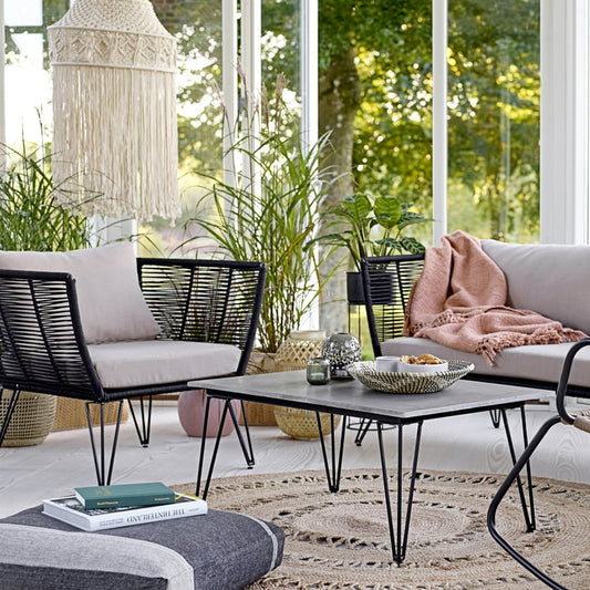 ספה MUNDO - טבעי / כריות בגוון חום