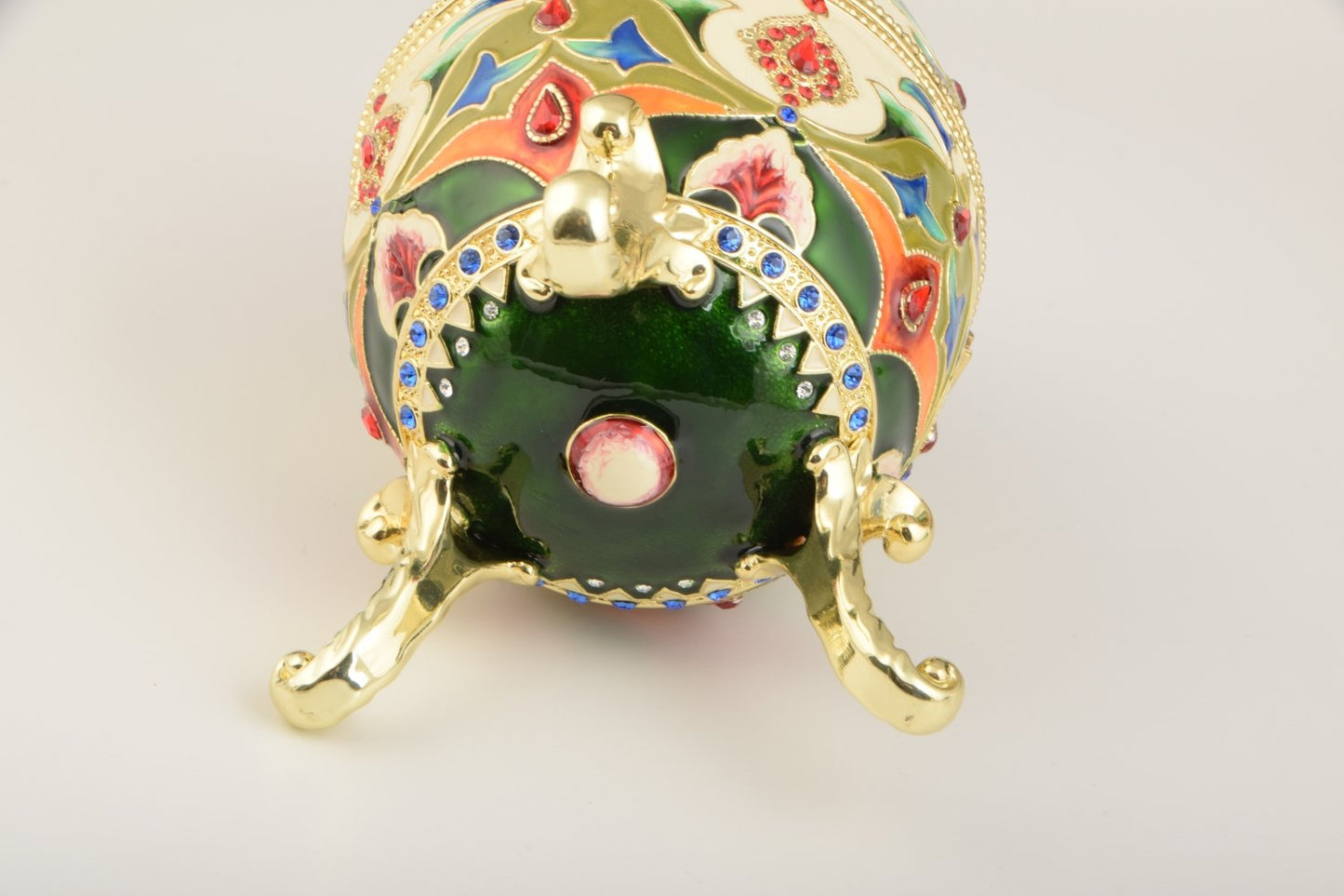 Colorful Russian Egg Trinket Box