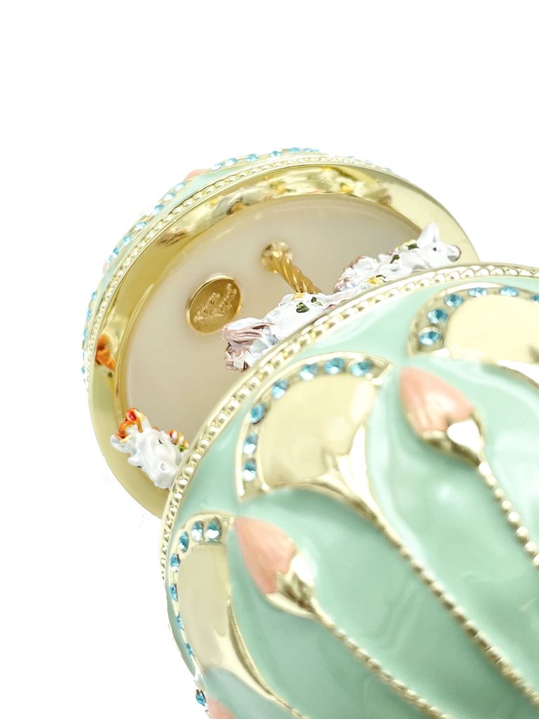 Faberge Egg with Music Royal Horses Carousel