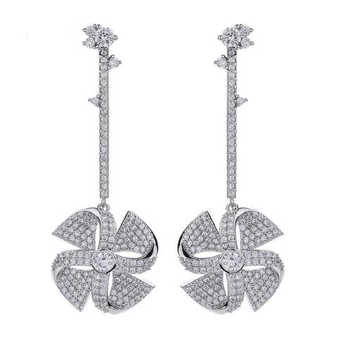 JEIKA | עגילי זירקון לבן/ צבעוני