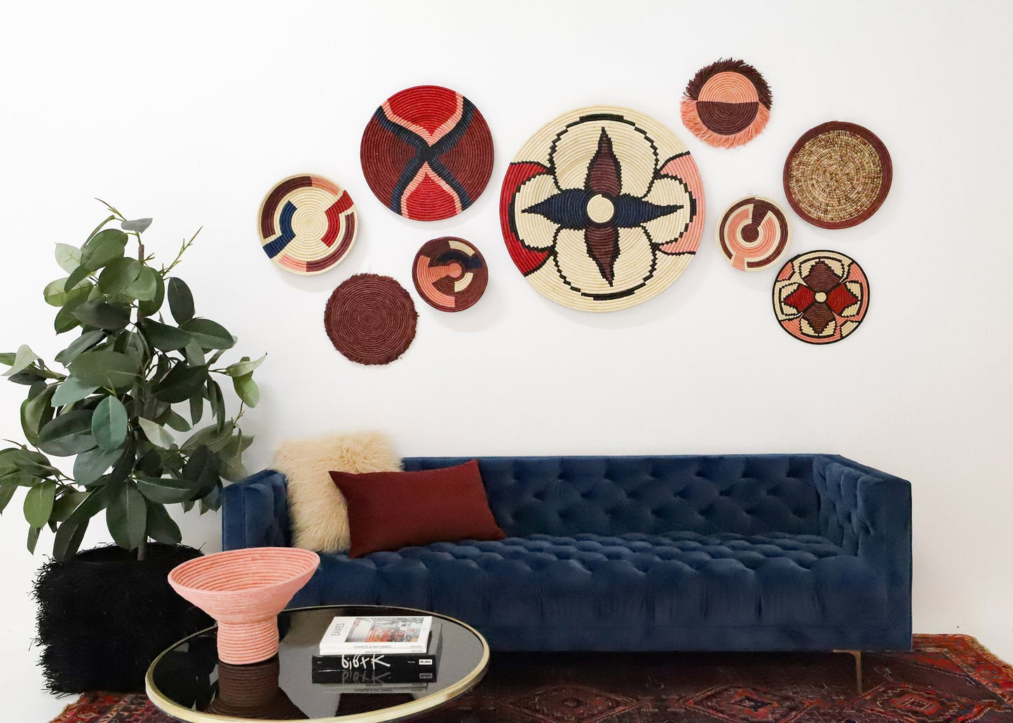 14" Small Blossom Fringed Wall Disc