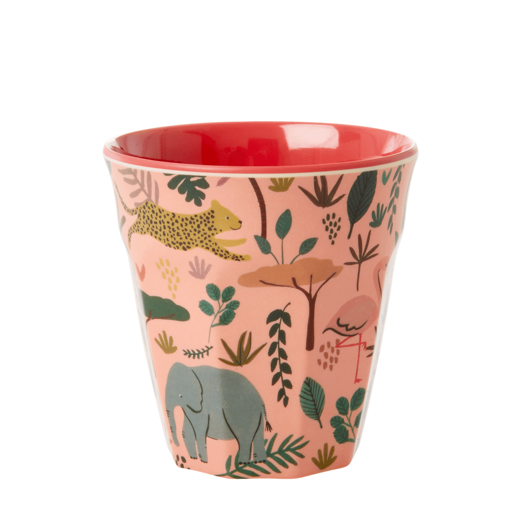 Rice DK Set of 6 Small 'Jungle' Melamine Cups