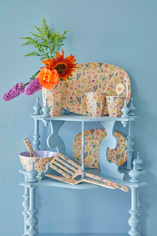 Tall Melamine Cup WITH Wild Flower Print