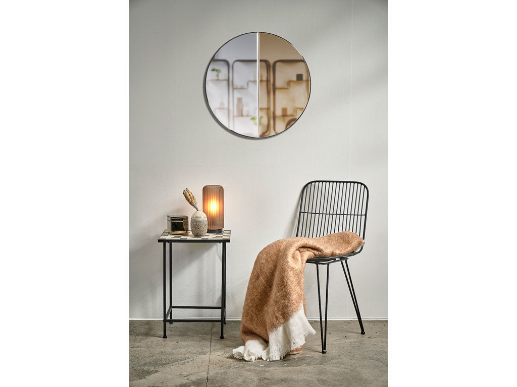 Villa | מראה עגולה ק' 60 ס"מ - חום/רגיל