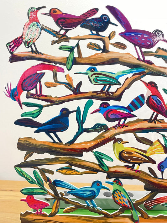 דוד גרשטיין | חנוכייה ציפורים