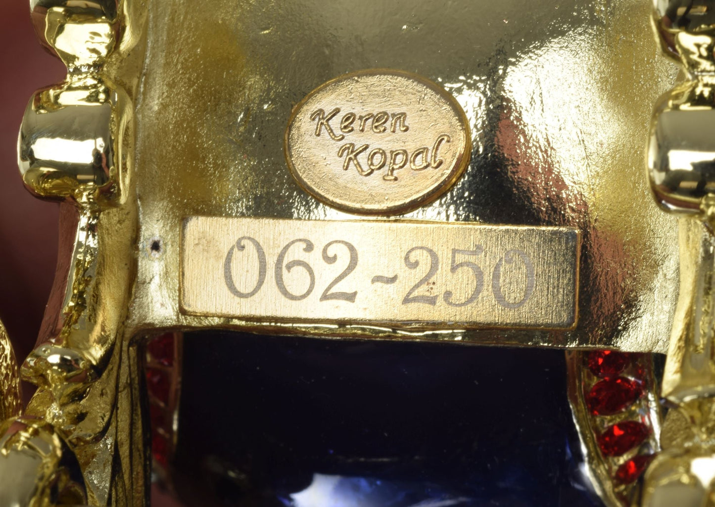 Keren Kopal Limited Edition 1 of 250 Blue Faberge Royal Carriage Trinket Box