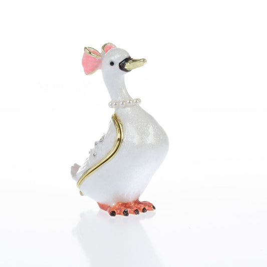 White Goose Trinket Box - Exquisite Decor