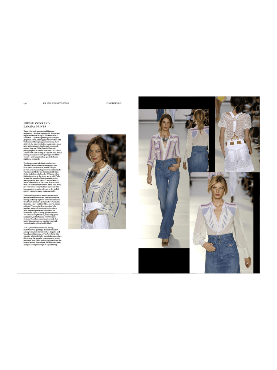 עמוד מתוך הספר Chloé Catwalk - צילומי מסלול.