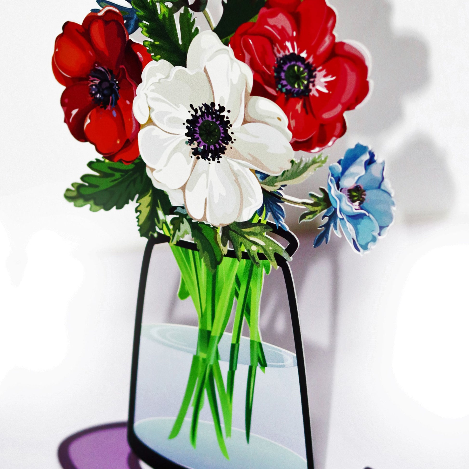 זר גבוה כלניות - תמונה 3