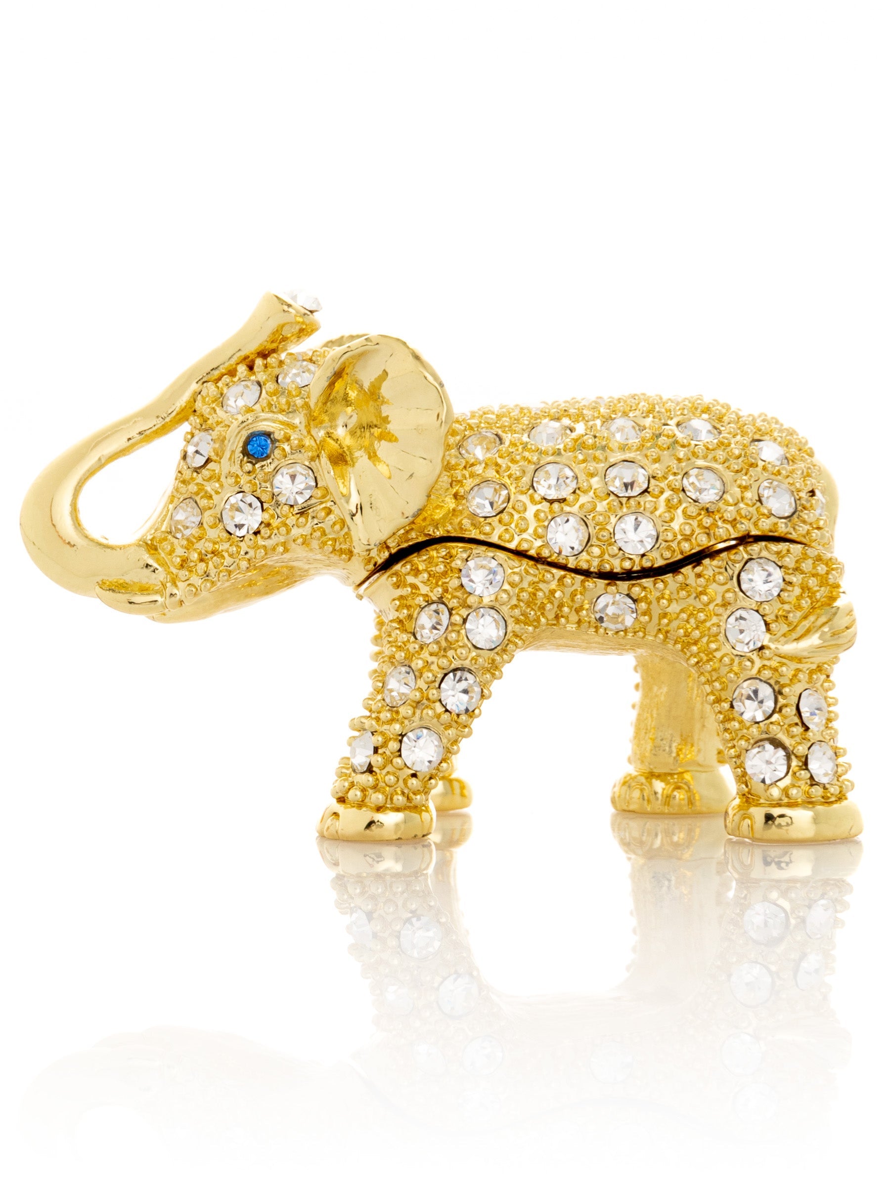 Keren Kopal Golden Elephant with crystals