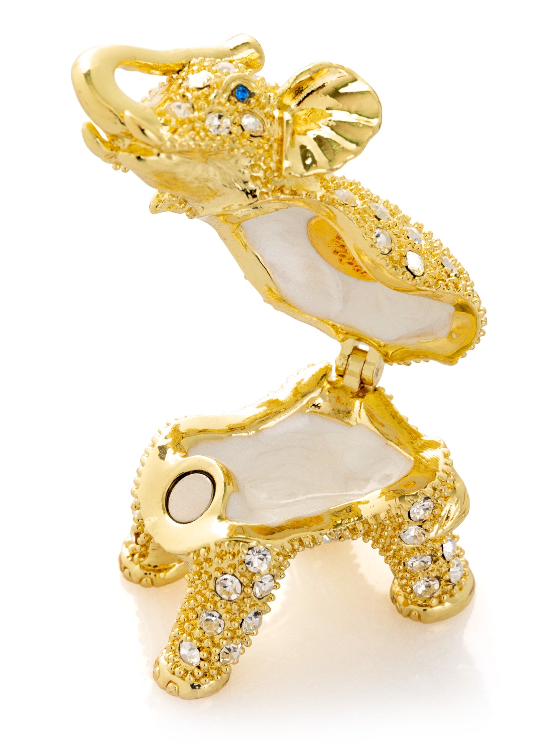 Keren Kopal Golden Elephant with crystals