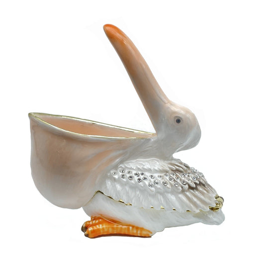 Keren Kopal White pelican trinket box