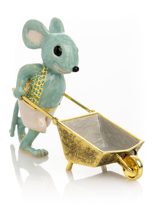 Mouse with Wheelbarrow - Exquisite Decor