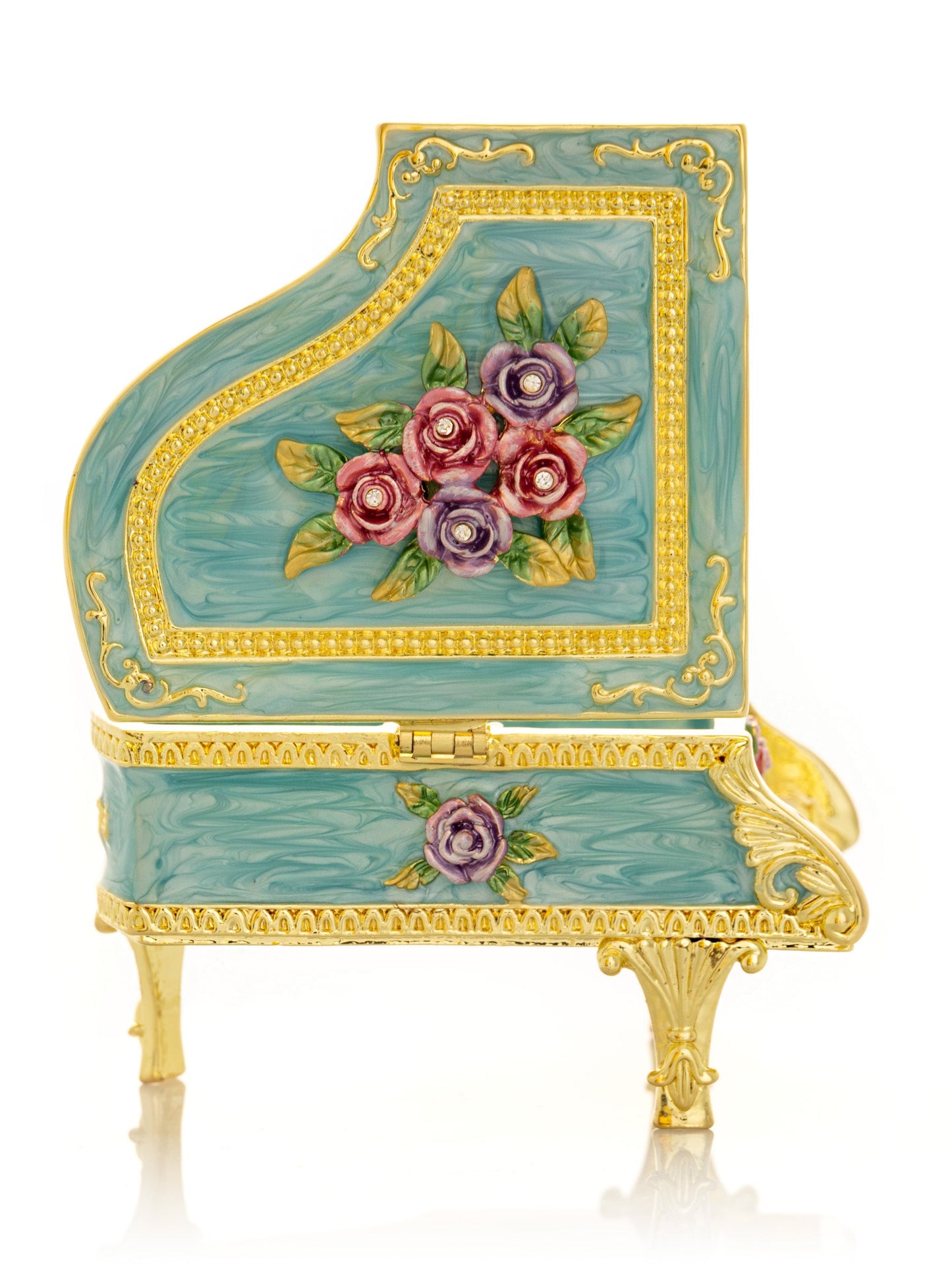 Keren Kopal Turquoise Piano with Flowers