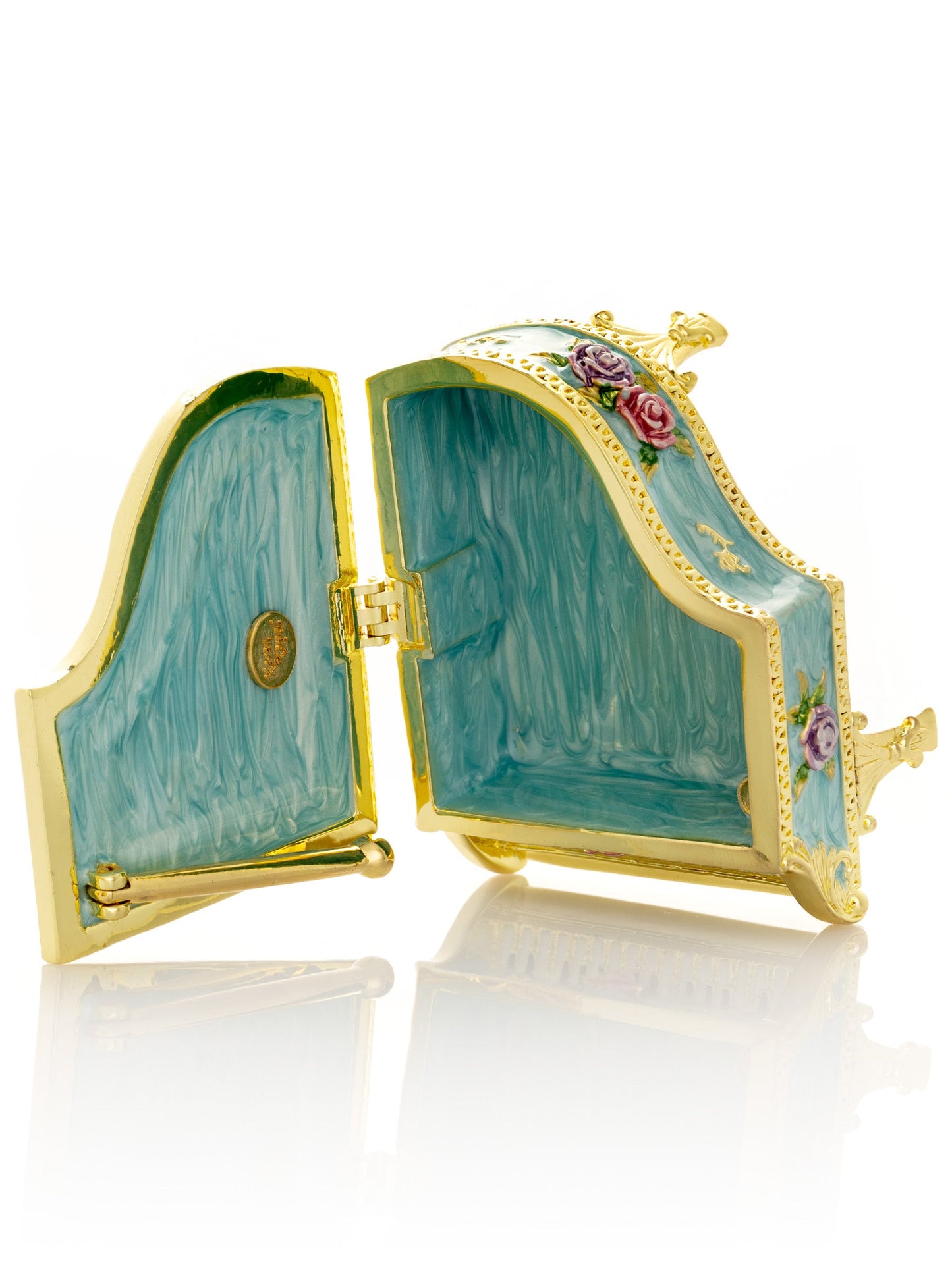 Keren Kopal Turquoise Piano with Flowers