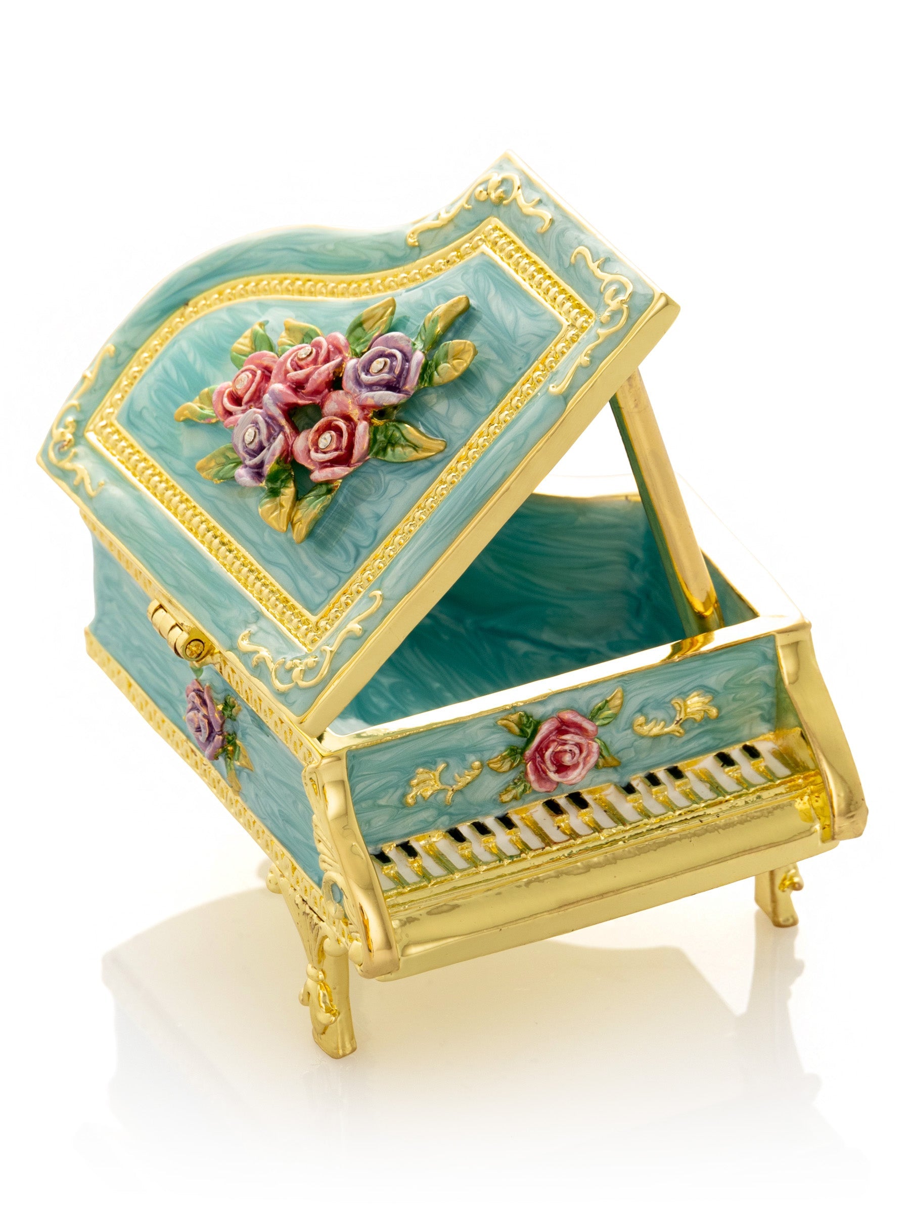 Keren Kopal Turquoise Piano with Flowers