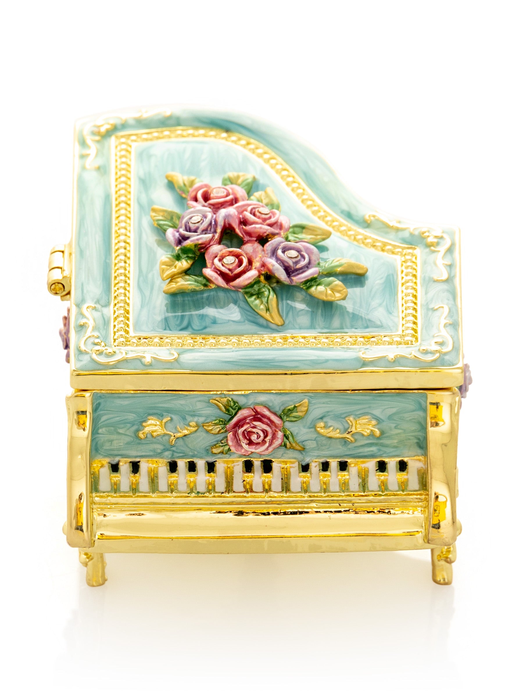 Keren Kopal Turquoise Piano with Flowers