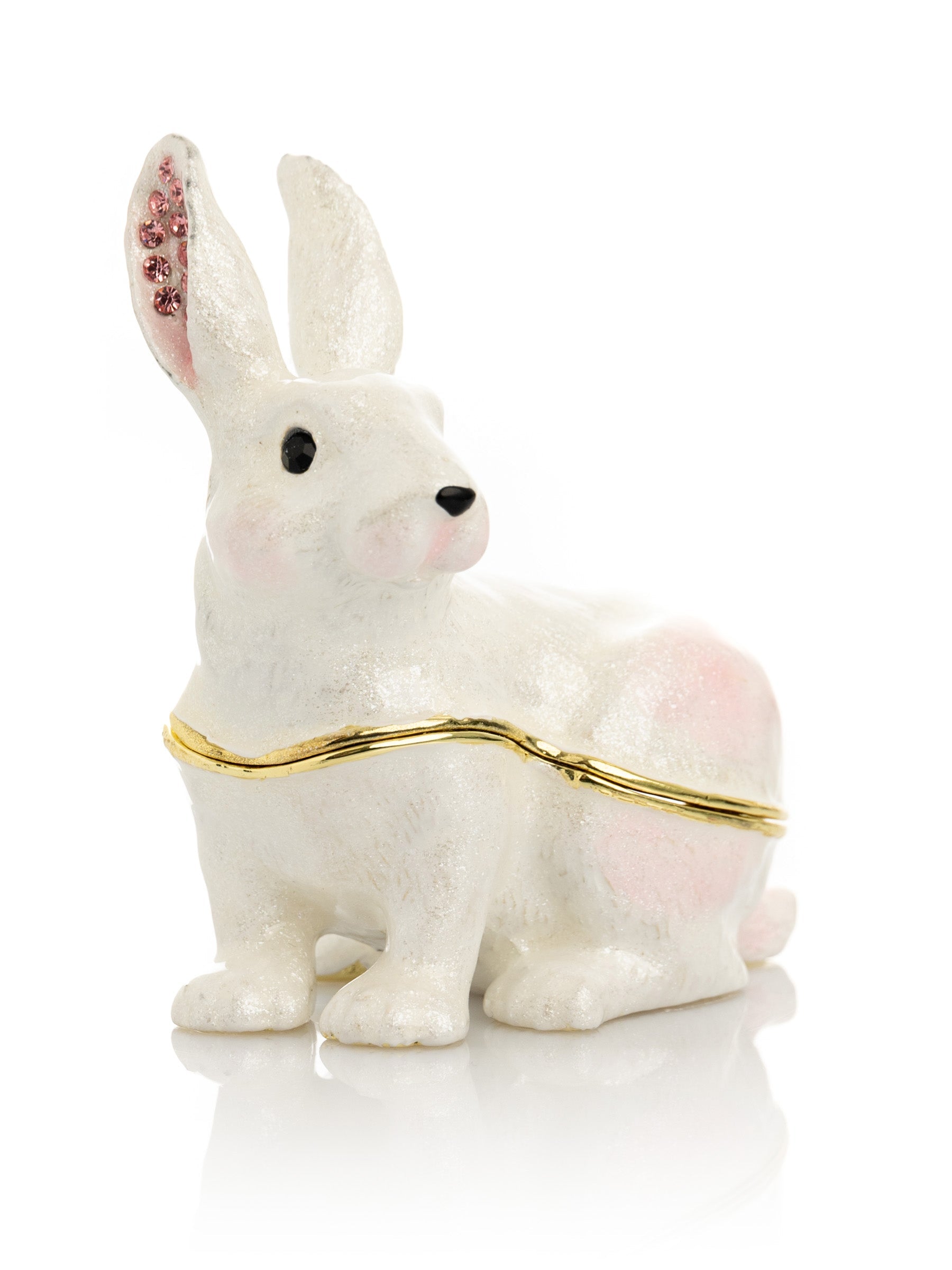 White Bunny Trinket Box - Exquisite Decor