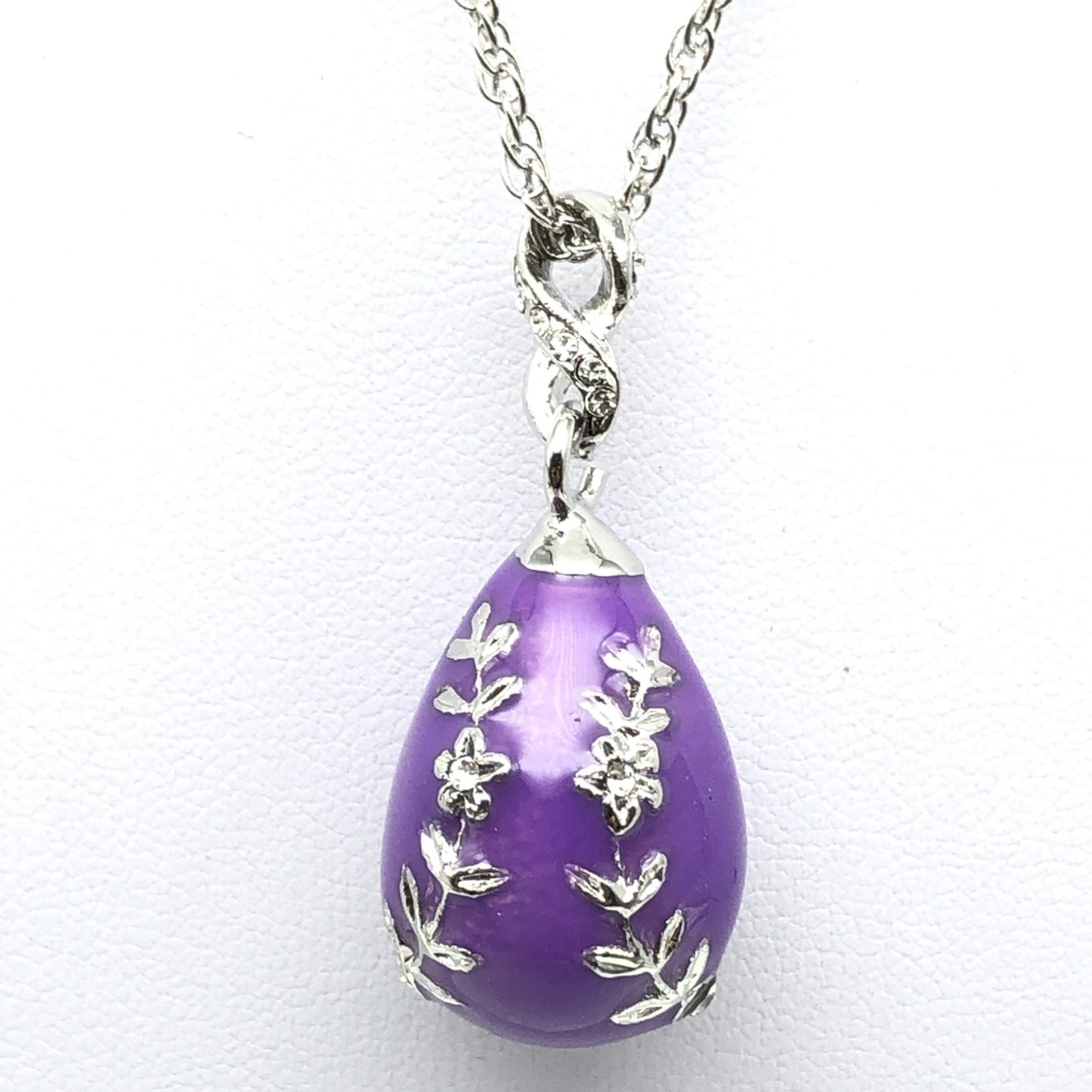 Purple Egg Pendant Necklace - Exquisite Decor