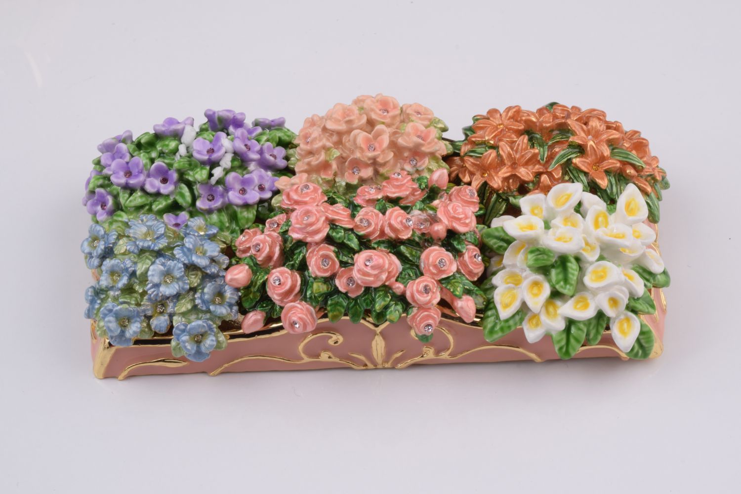 Keren Kopal Florist Cat with flowers cart trinket box