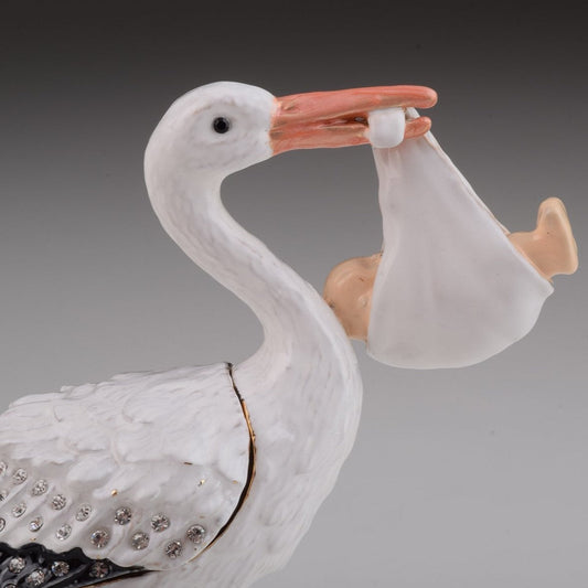 Keren Kopal White Stork Carring a Baby
