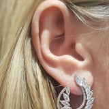 Swirl Snow Flake Earrings