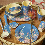 Rice DK Flower Collage Print Two Tone Melamine Cup