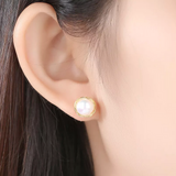 Baroque Style Freshwater Pearl Stud Earrings