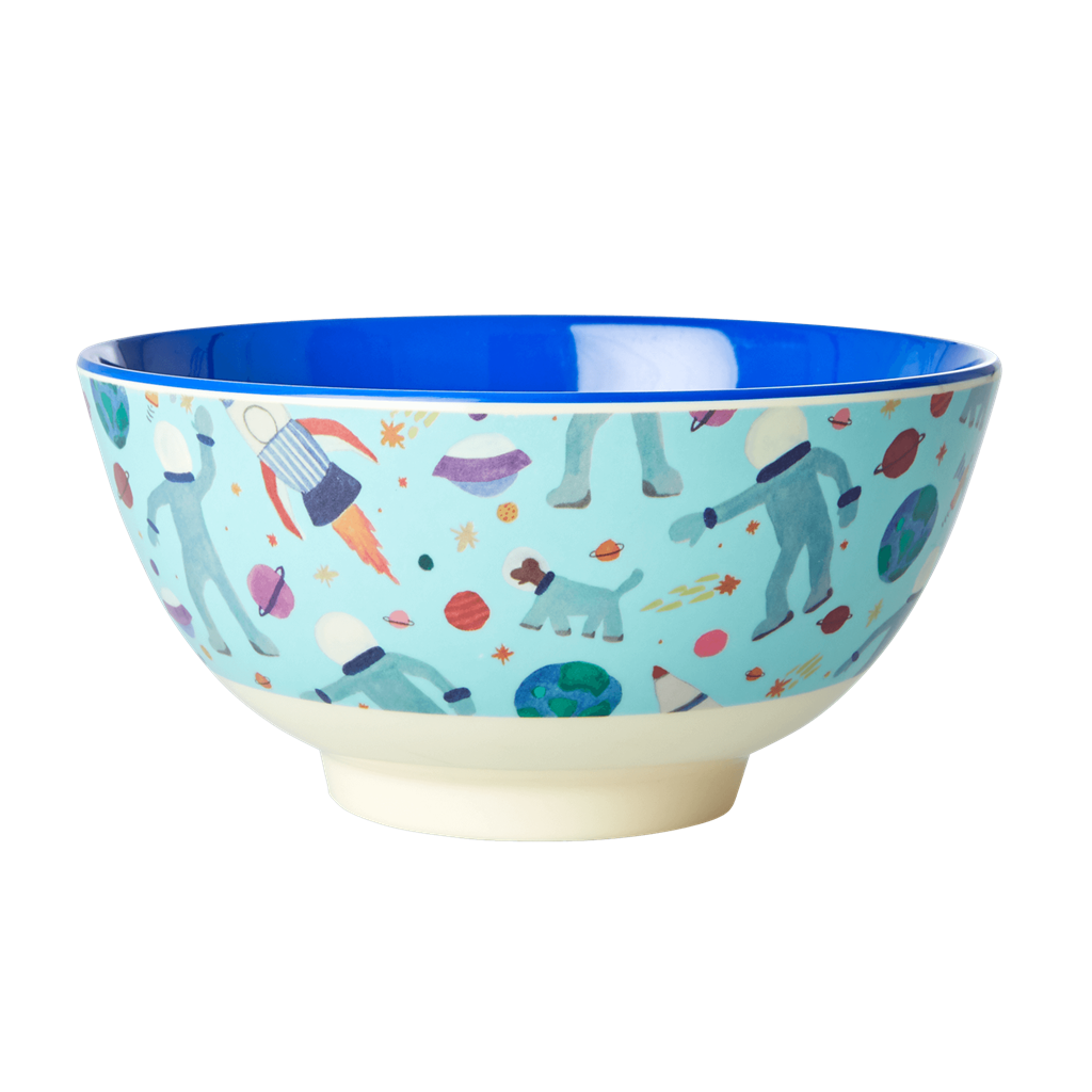 Rice DK Space Print Two Tone Melamine Bowl