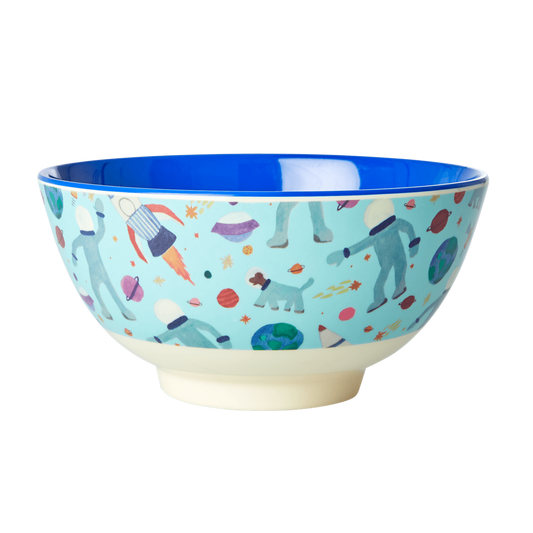 Rice DK Space Print Two Tone Melamine Bowl