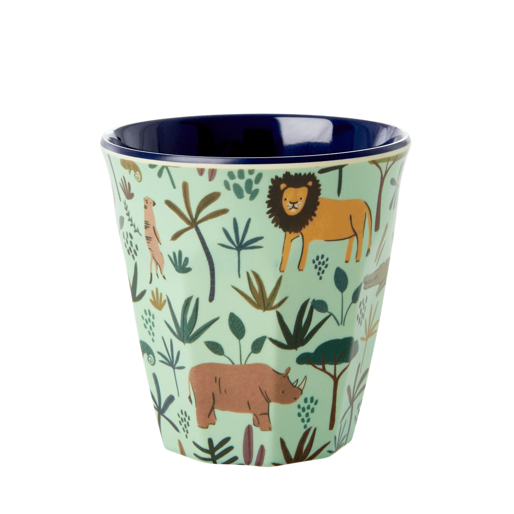 Rice DK Set of 6 Small 'Jungle' Melamine Cups